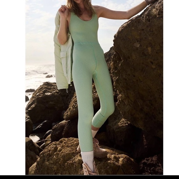 NWT Free People FP Movement Free Throw Onesie Sage Brush XL - Picture 3 of 12
